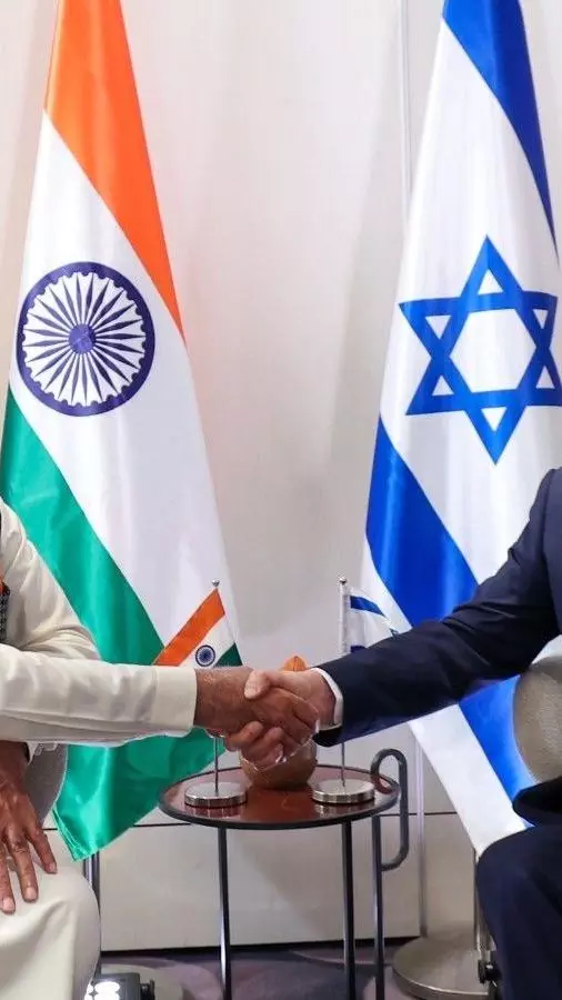 PM Narendra Modi and Israel PM Benjamin Netanyahu