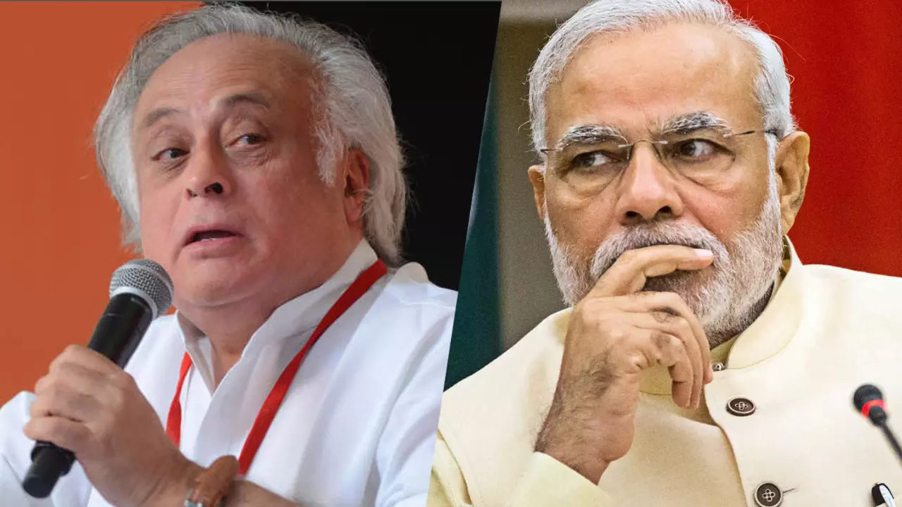 Jairam Ramesh and PM Narendra Modi