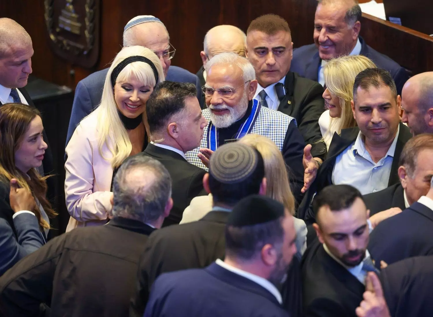 Narendra Modi, Knesset Narendra Modi, Knesset