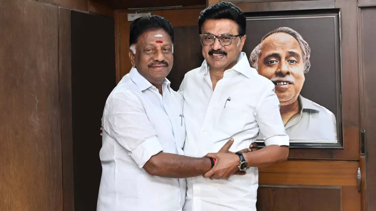 Expelled AIADMK leader O Panneerselvam crosses the aisle to join DMK