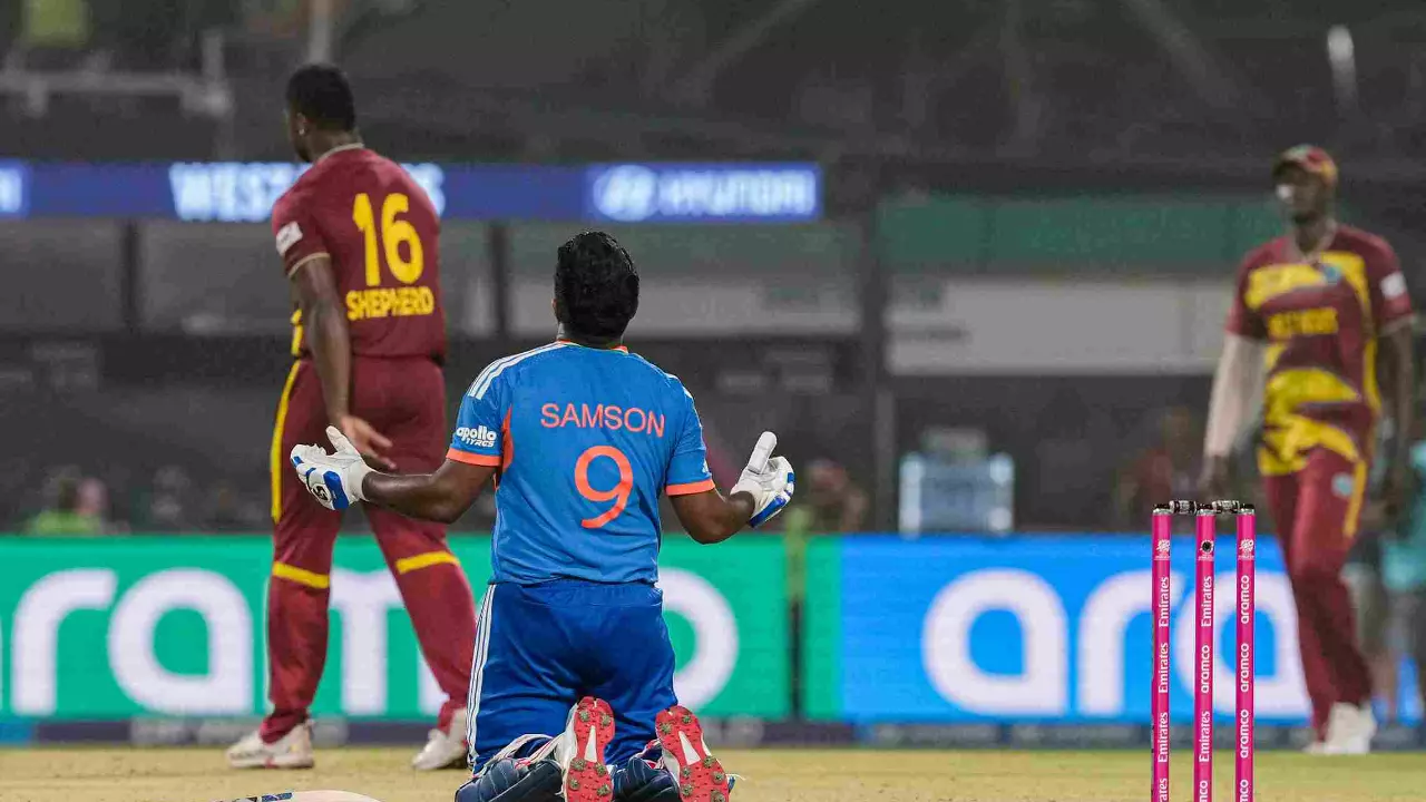 Sanju Samson’s unbeaten 97 powers India into T20 World Cup semifinals