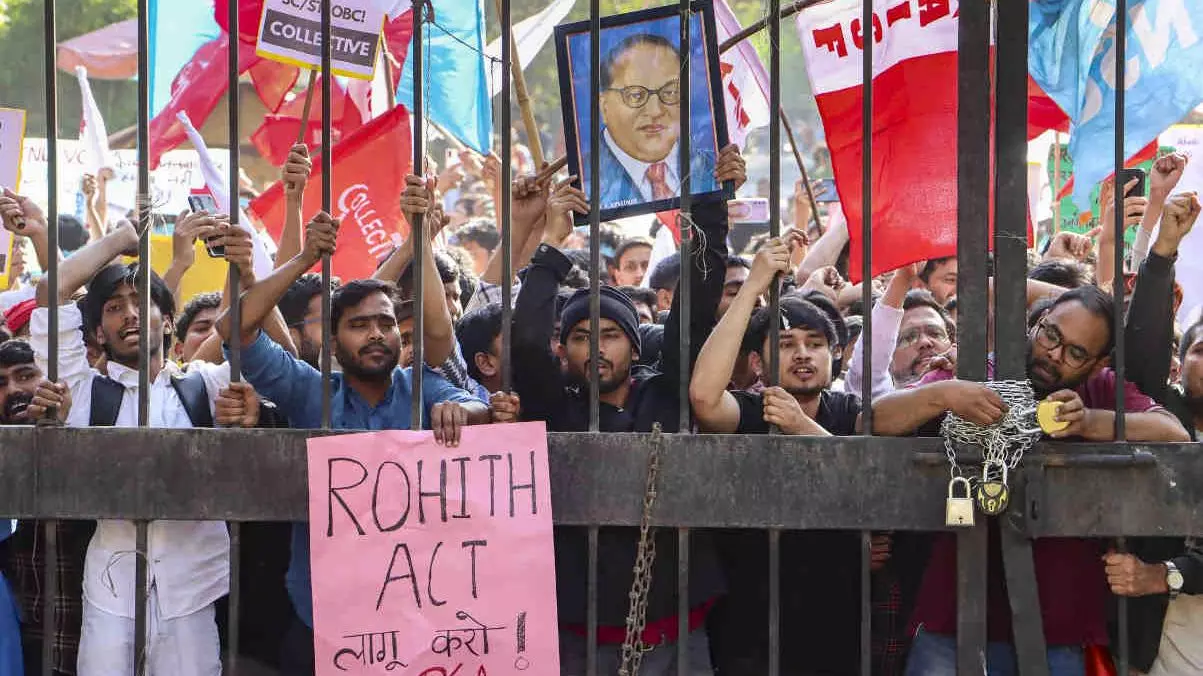 JNU student protesters