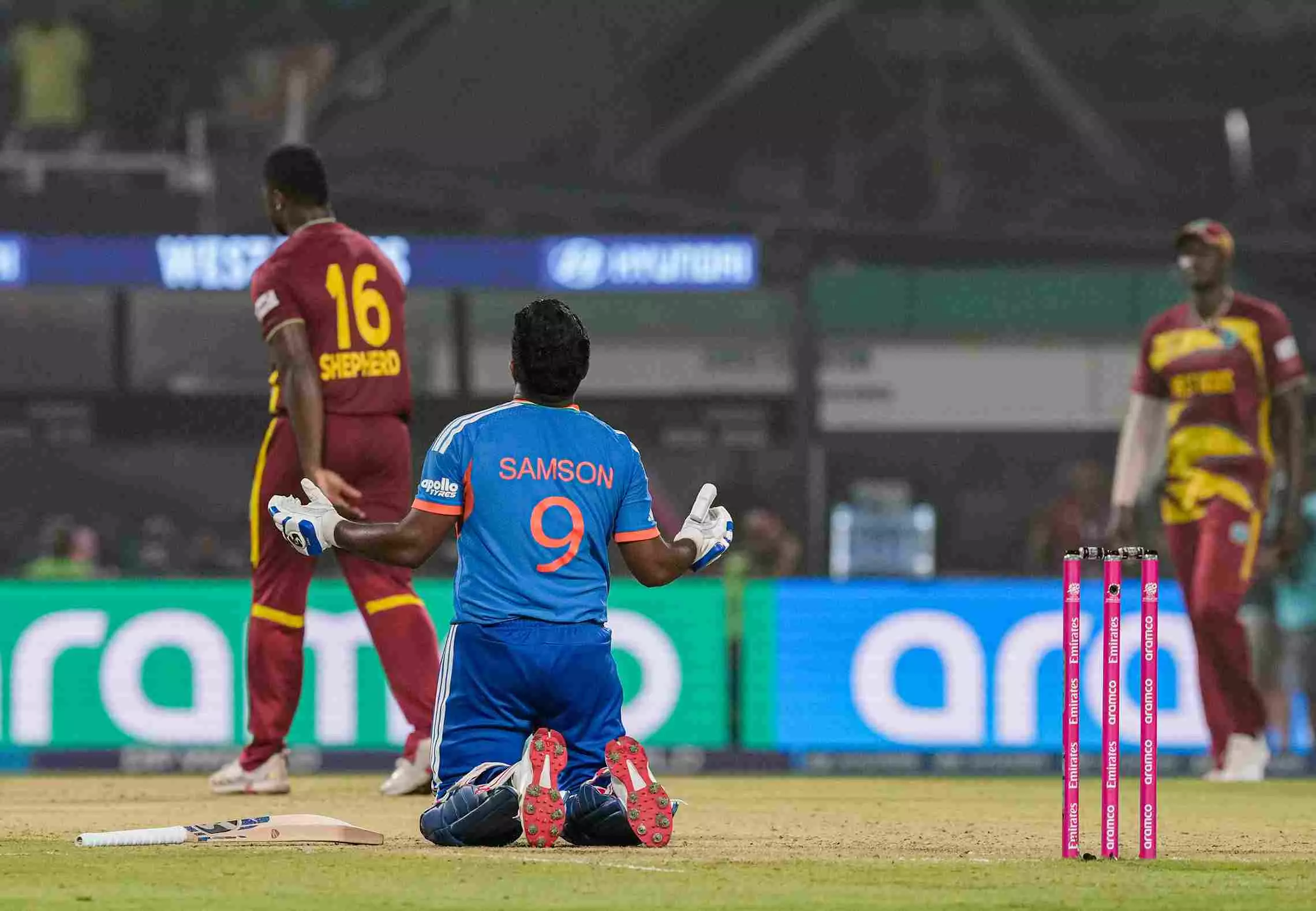Sanju Samson’s unbeaten 97 powers India into T20 World Cup semifinals Sanju Samson’s unbeaten 97 powers India into T20 World Cup semifinals