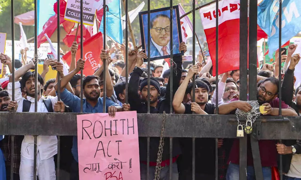 JNU student protesters JNU student protesters