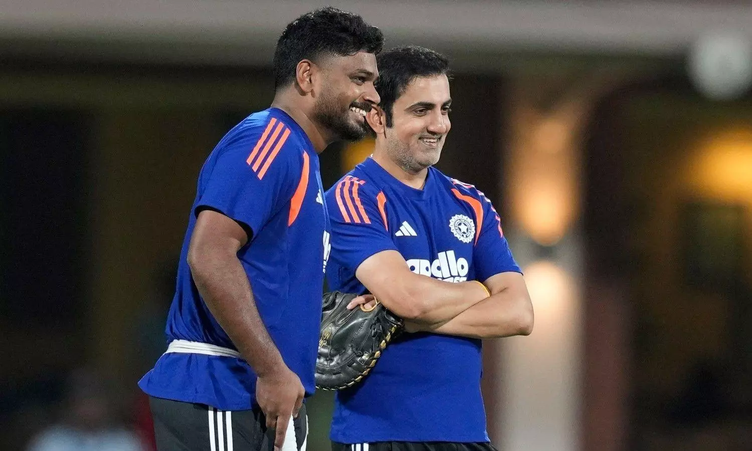 Sanju Samson and Gautam Gambhir Sanju Samson and Gautam Gambhir