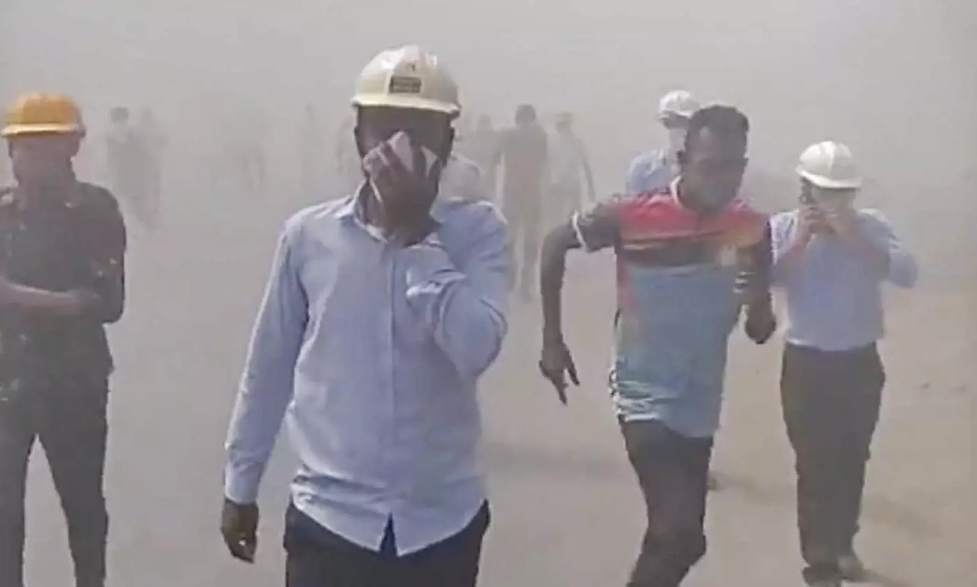 gas leak from chemical unit in Boisar MIDC, Palghar district gas leak from chemical unit in Boisar MIDC, Palghar district