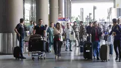travellers from the Gulf arriving at Delhi airport