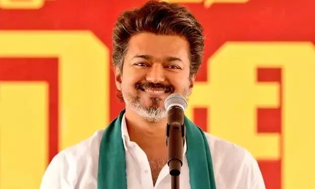 Vijay in Thanjavur meeting Vijay in Thanjavur meeting