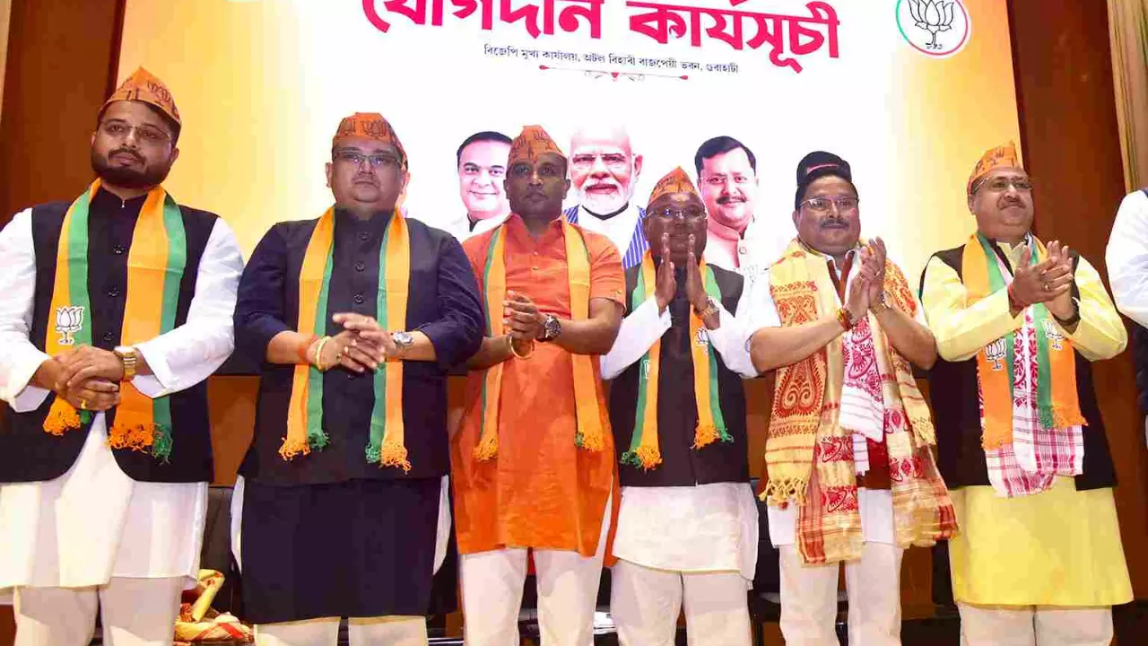 Three Assam Congress MLAs join ruling BJP ahead of Assembly elections