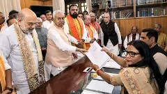 Bihar CM Nitish Kumar files Rajya Sabha election nomination papers