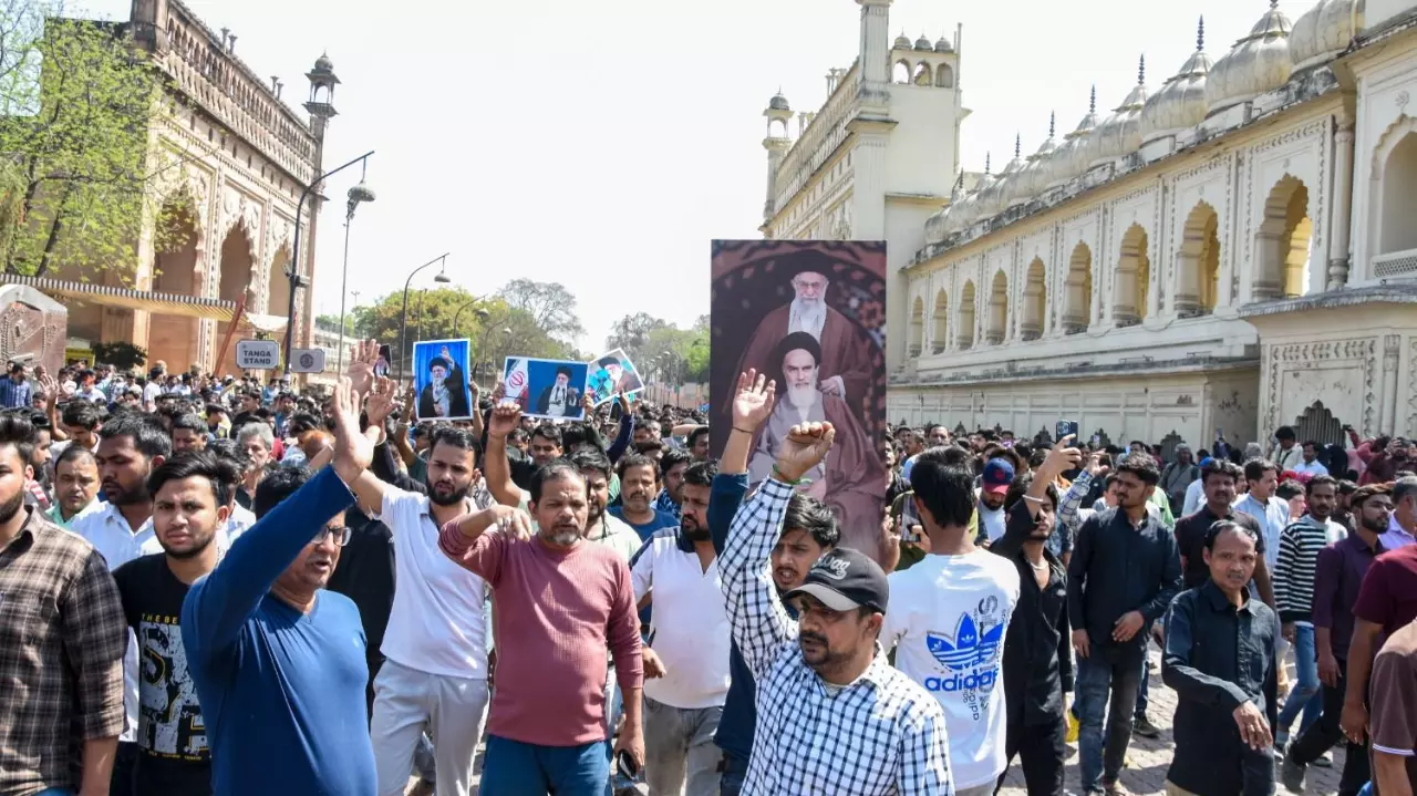 Protest in Lucknow