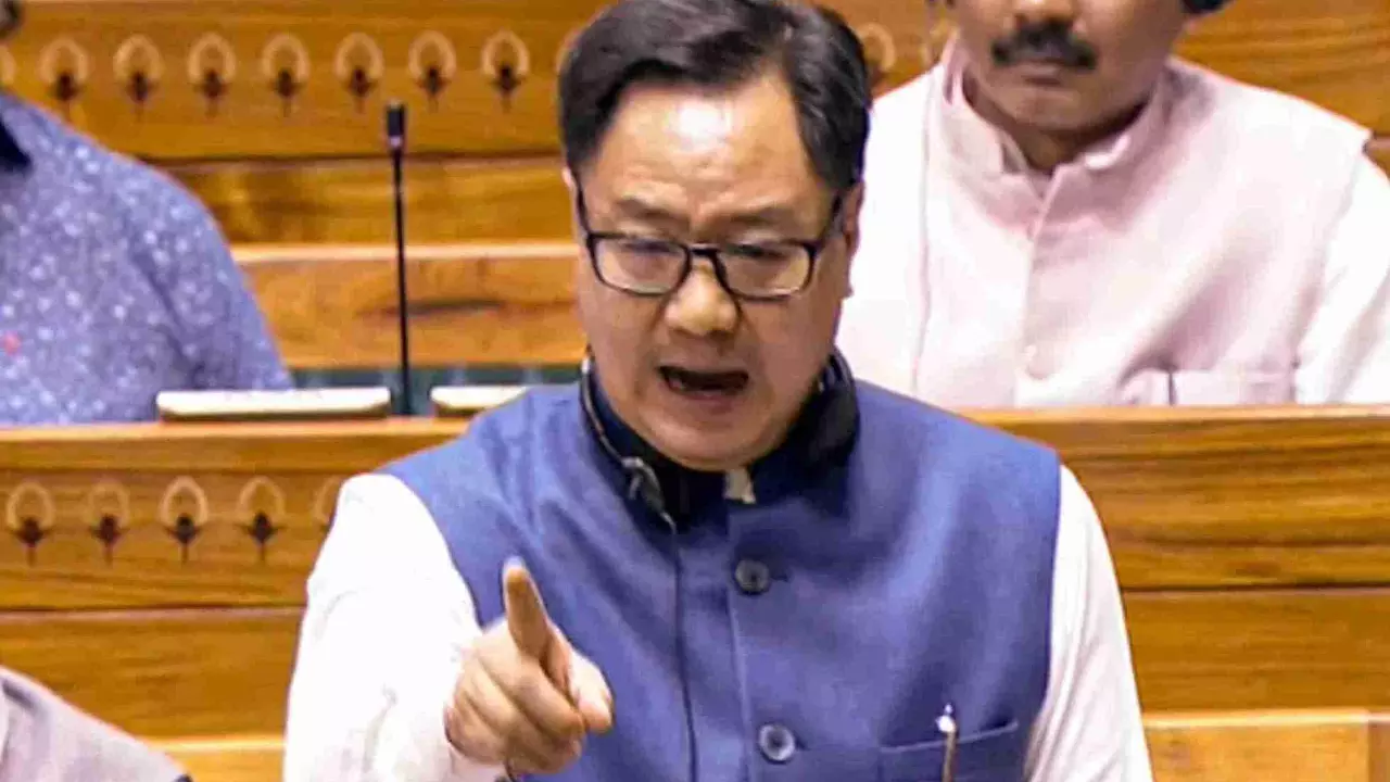 Rijiju curses Cong after defeat of bill on women’s quota: ‘Will face women’s wrath’