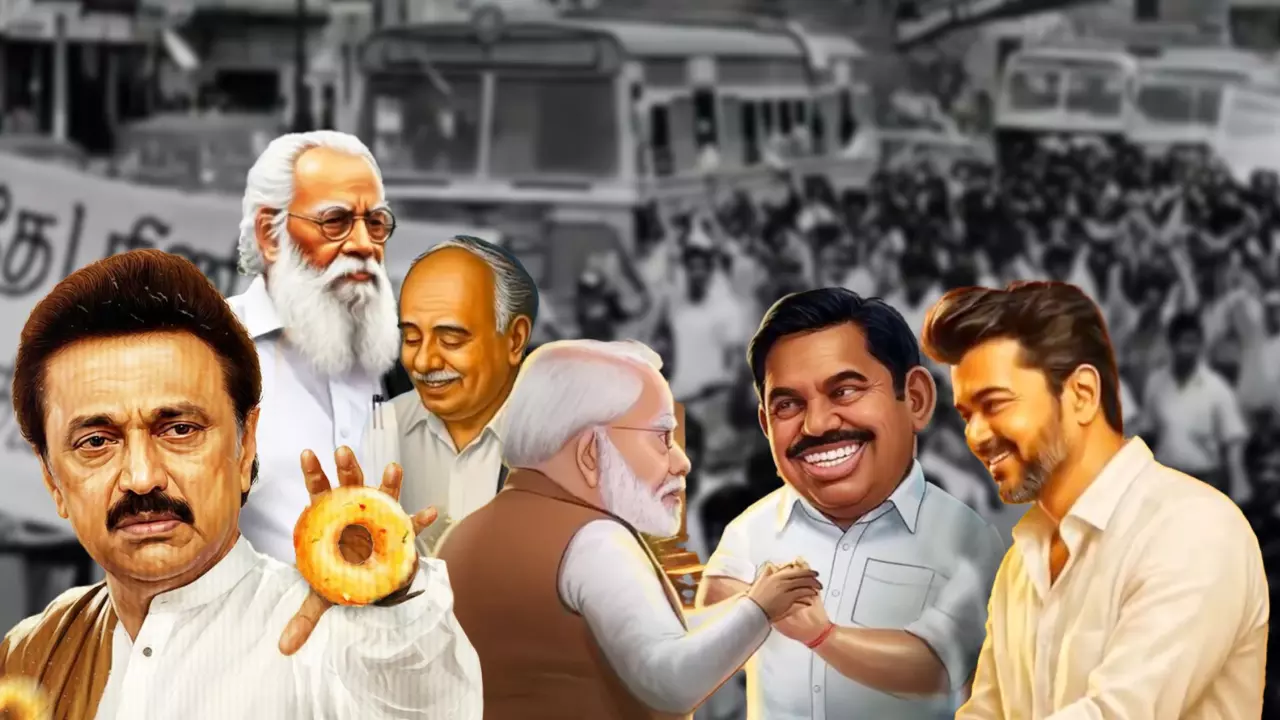 AI-driven political campaign on social media in Tamil Nadu elections.