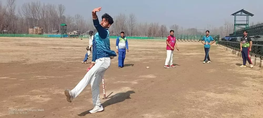 Sixteen-year-old Suhaib Showkat Ganie trains at an academy at Bijbehara. Photo: By special arrangement Sixteen-year-old Suhaib Showkat Ganie trains at an academy at Bijbehara. Photo: By special arrangement