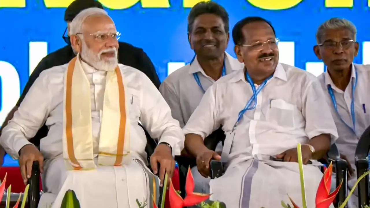Prime Minister Narendra Modi in Kochi