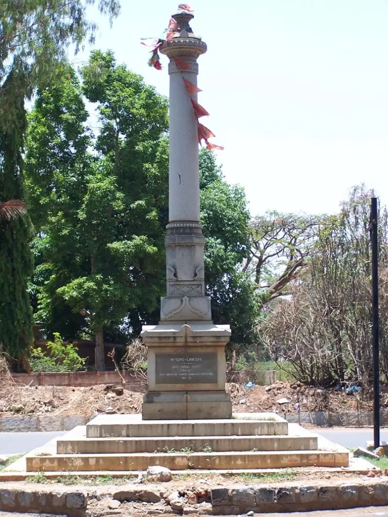 A memorial to the Mysore Lancers. Photo: Wikimedia Commons