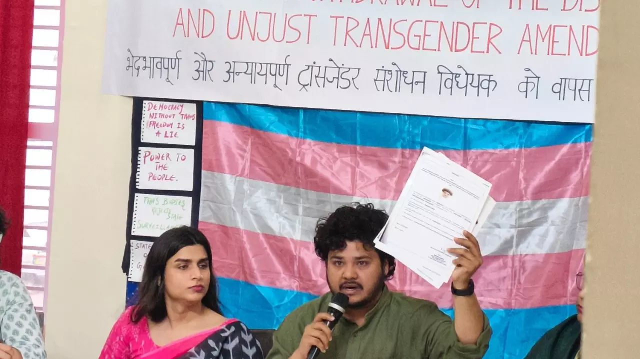 Protest against Transgender Persons (Protection of Rights) Amendment Bill, 2026