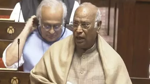 Congress president and Leader of the Opposition in the Rajya Sabha, Mallikarjun Kharge