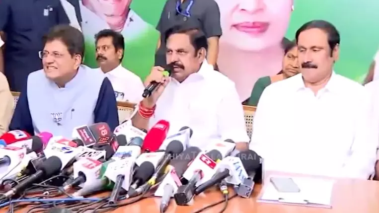 NDA finalises seat sharing for Tamil Nadu polls; AIADMK gets 178 seats, BJP 27