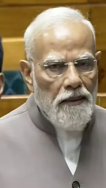 PM Modi in Lok Sabha