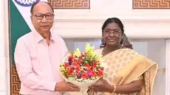 Manipur CM Khemchand Singh, President Droupadi Murmu
