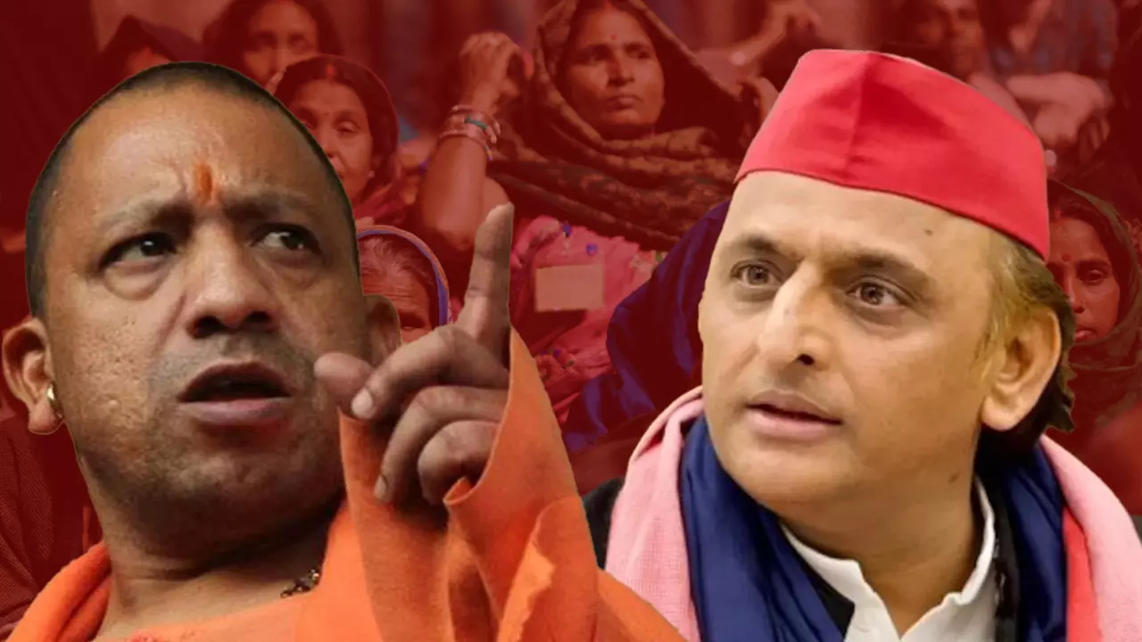 UP CM Yogi Adityanath and SP chief Akhilesh Yadav