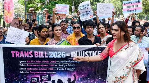 protest against the Transgender Persons (Protection of Rights) Amendment Bill, 2026