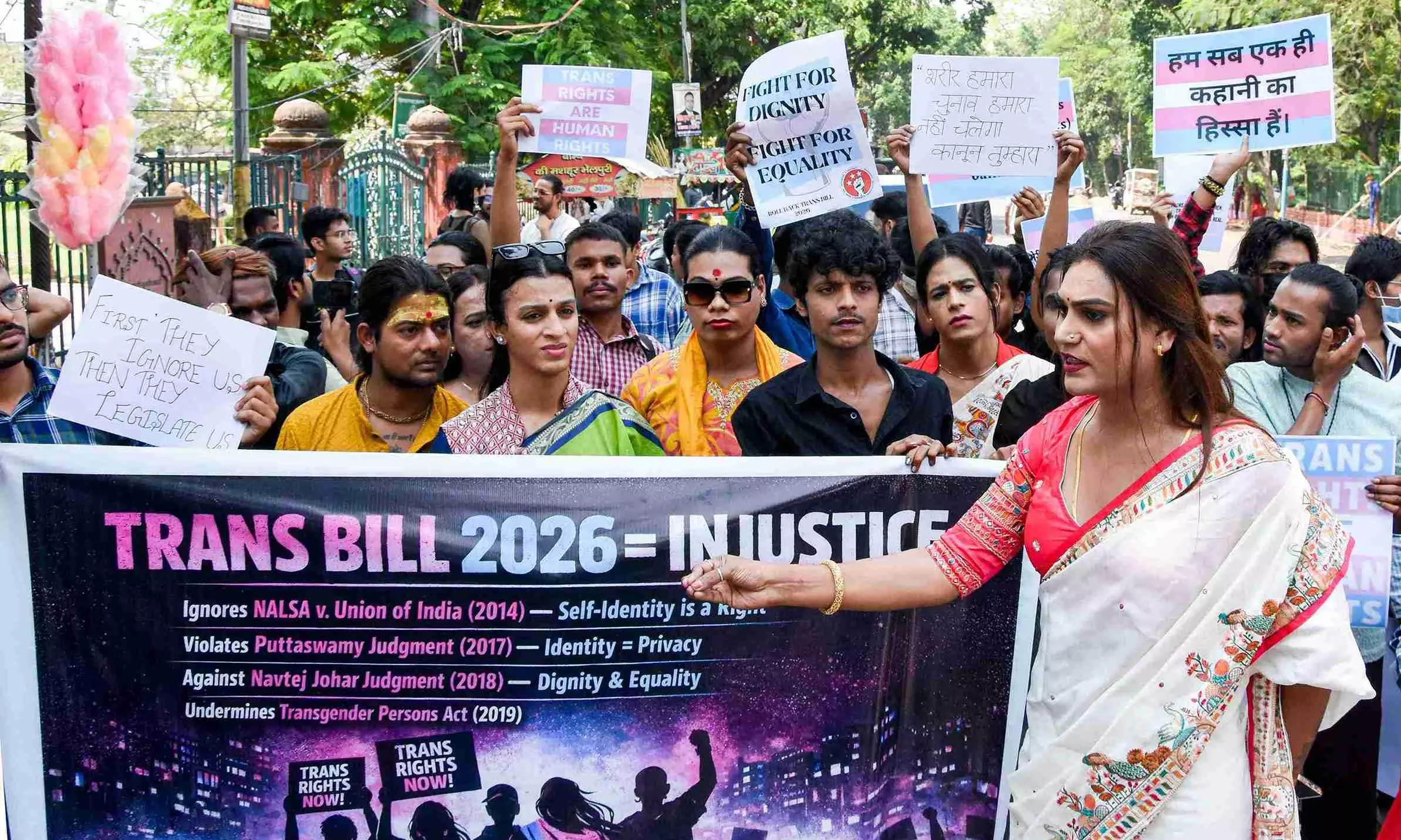 protest against the Transgender Persons (Protection of Rights) Amendment Bill, 2026 protest against the Transgender Persons (Protection of Rights) Amendment Bill, 2026