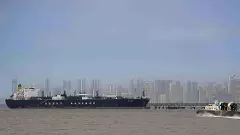 Indian tanker after clearing Strait of Hormuz