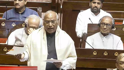 Mallikarjun Kharge in Rajya Sabha