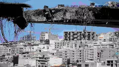 A bridge in Iran struck by U.S. airstrikes on Thursday