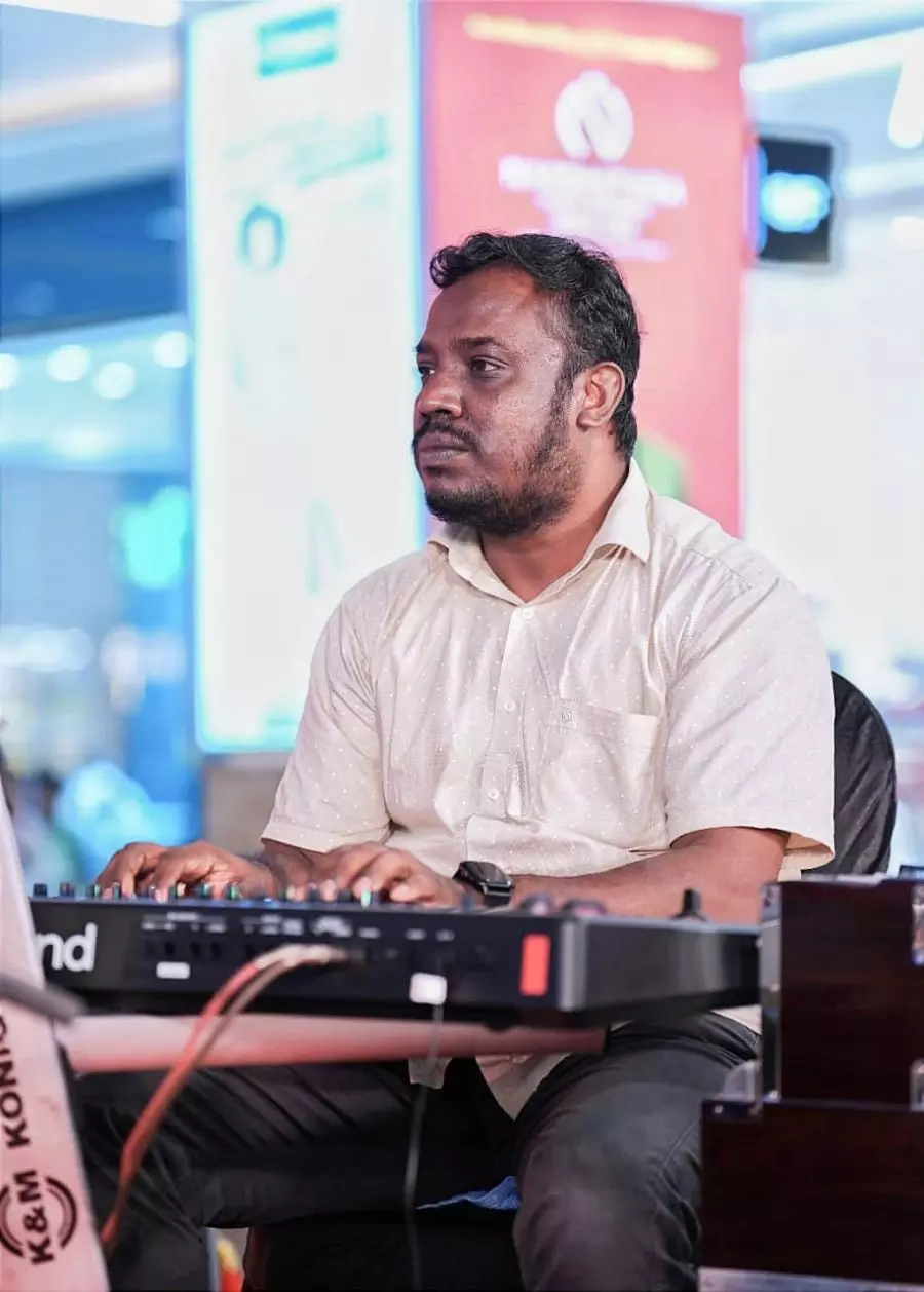 Ubaid Kunnakkavu, who composed the music for the song. Photo: By special arrangement