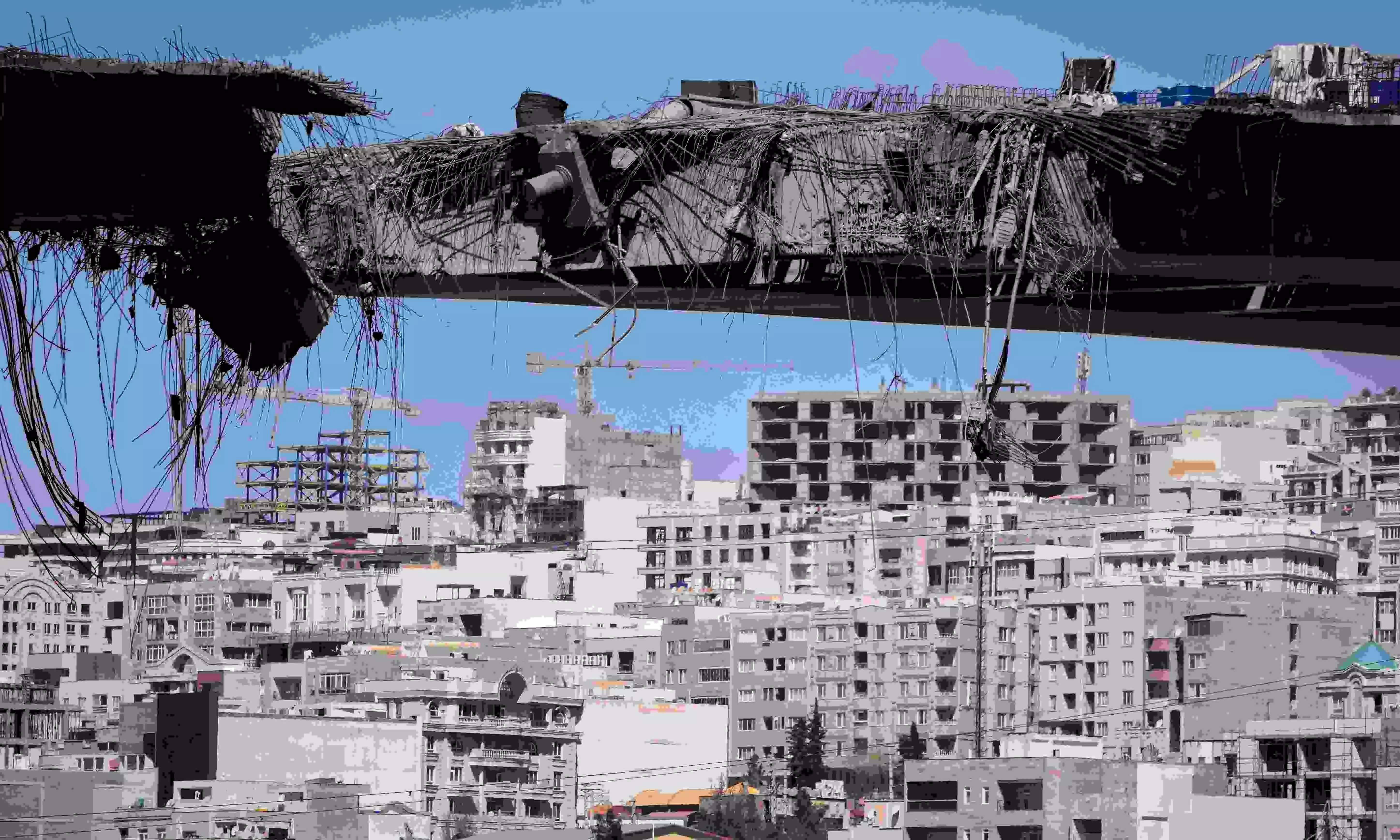 A bridge in Iran struck by U.S. airstrikes on Thursday A bridge in Iran struck by U.S. airstrikes on Thursday