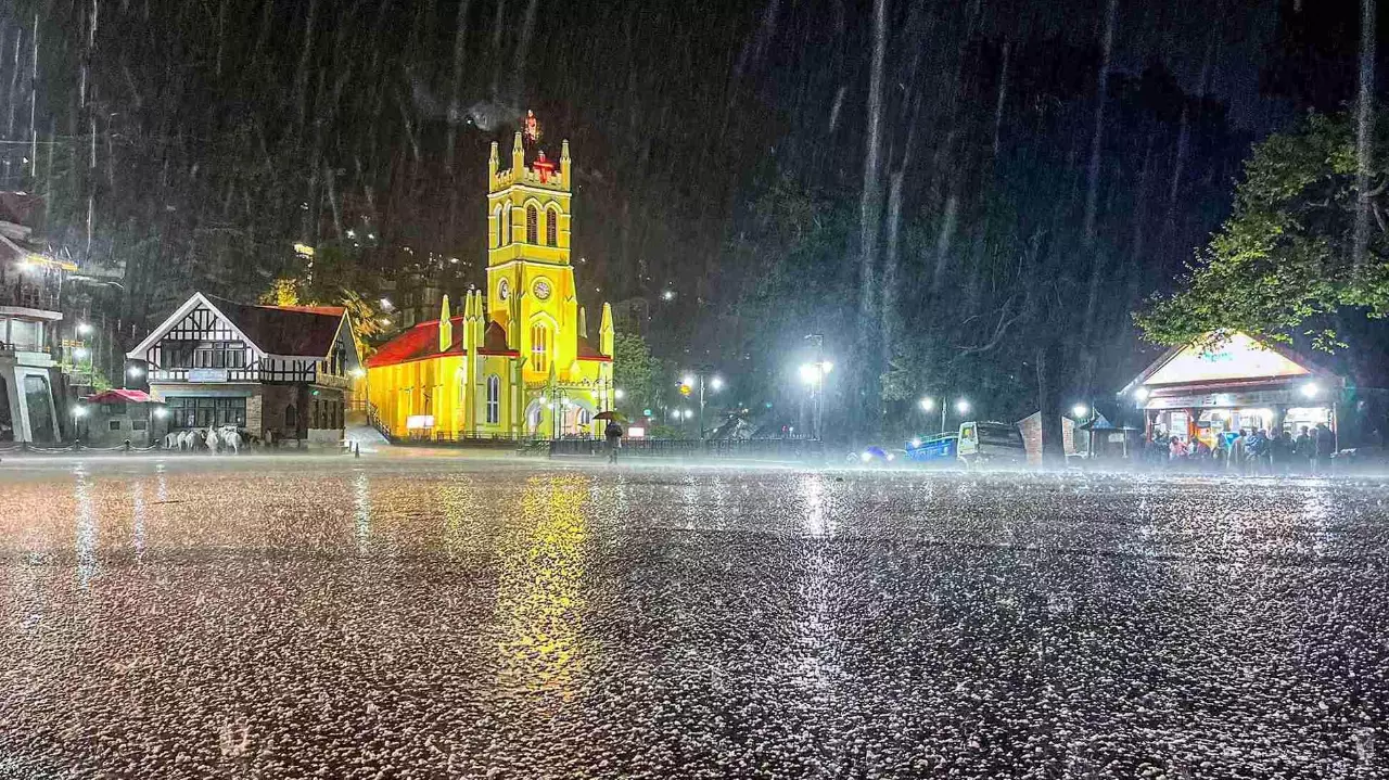 Hailstorm in Shimla