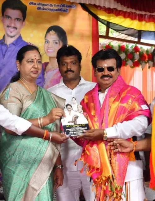 Selvaraj, a Vijayakanth look-alike. Photo: By special arrangement