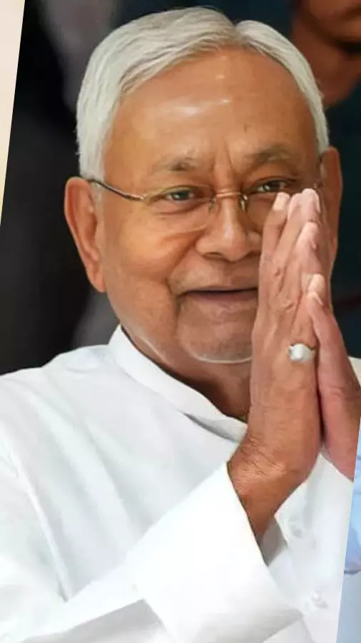 Nitish Kumar, Samrat Chowdhury and Sanjiv Chaurasia