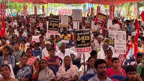 Protest in Bengaluru Protest in Bengaluru