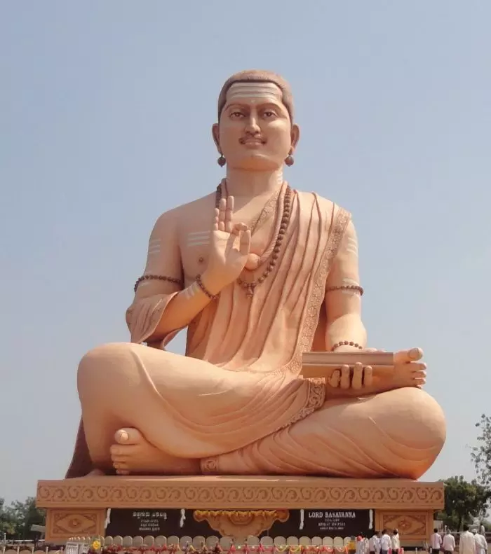 A statue of Basavanna at Basavakalyan. Photo: Wikipedia