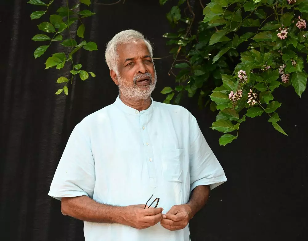Film and theatre art director Shashidhar Adapa. Photo: K Bhagya Prakash