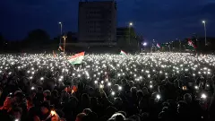 Peter Magyars election rally in Debrecen, Hungary