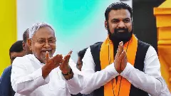 Nitish Kumar with Samrat Chowdhury