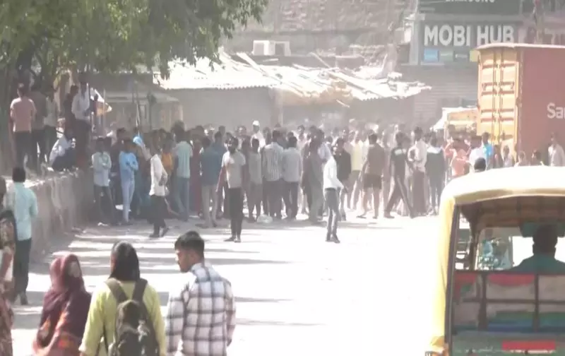 Noida wage protest Noida wage protest