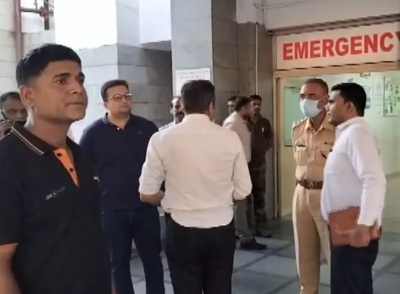 Hospital in Raigarh where injured are admitted Hospital in Raigarh where injured are admitted