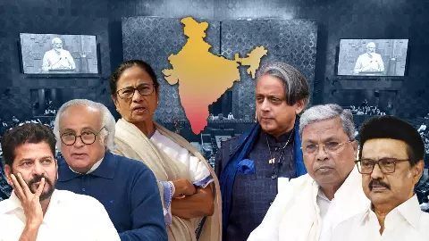 Opposition protests against Centres delimitation move Opposition protests against Centres delimitation move