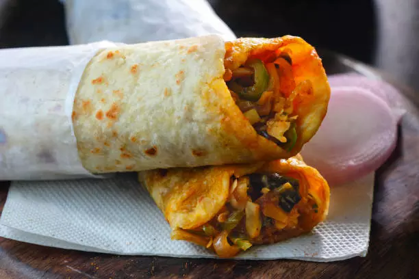 Traditional kathi rolls. Photo: By special arrangement