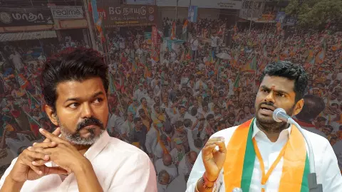 annamalai addressing rally in tamil nadu