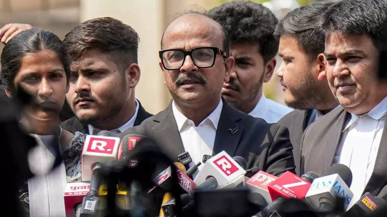 Nida Khans lawyer Rahul Kasliwal speaks to the media
