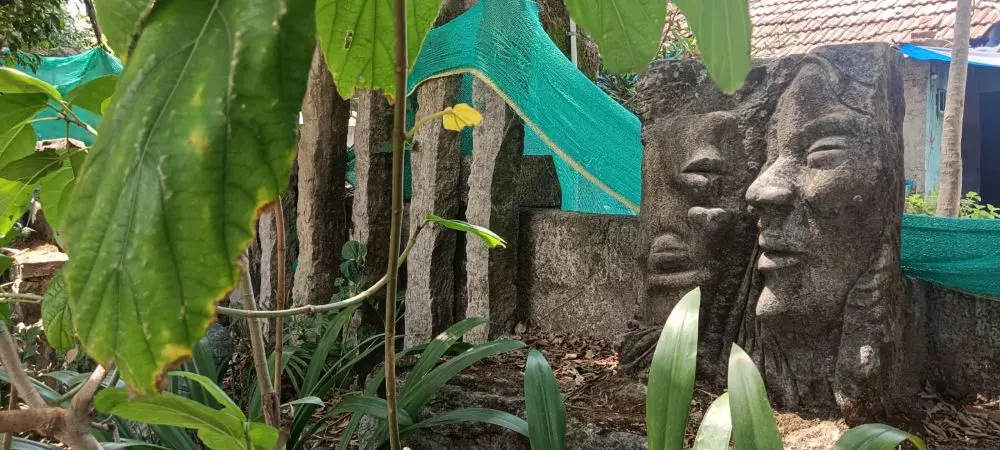 Sculptures of characters from the book. Photo: MT Saju