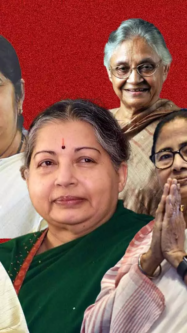 Some of Indias most prominent women politicians.