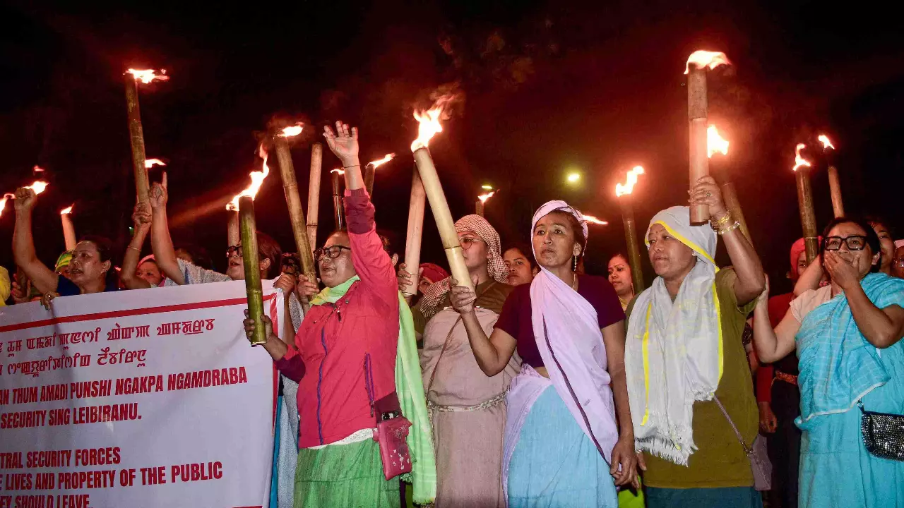 Manipur torch rally